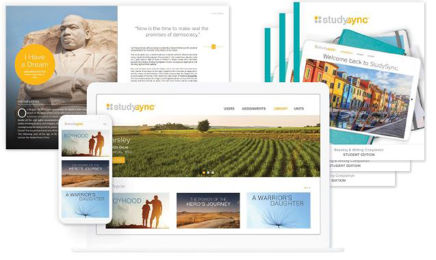 Image of Studysync curriculum in books and online